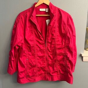 Chico's Vibrant Red Jacket
